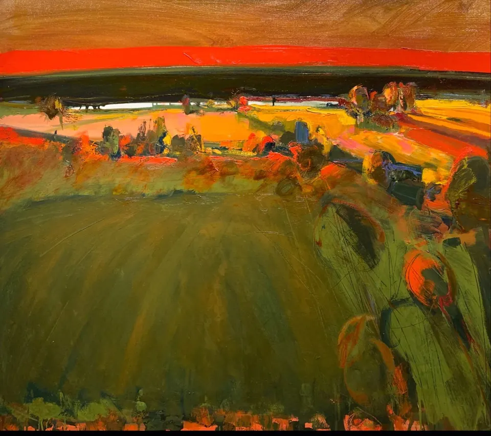Henrietta Berk, Evening, oil on canvas