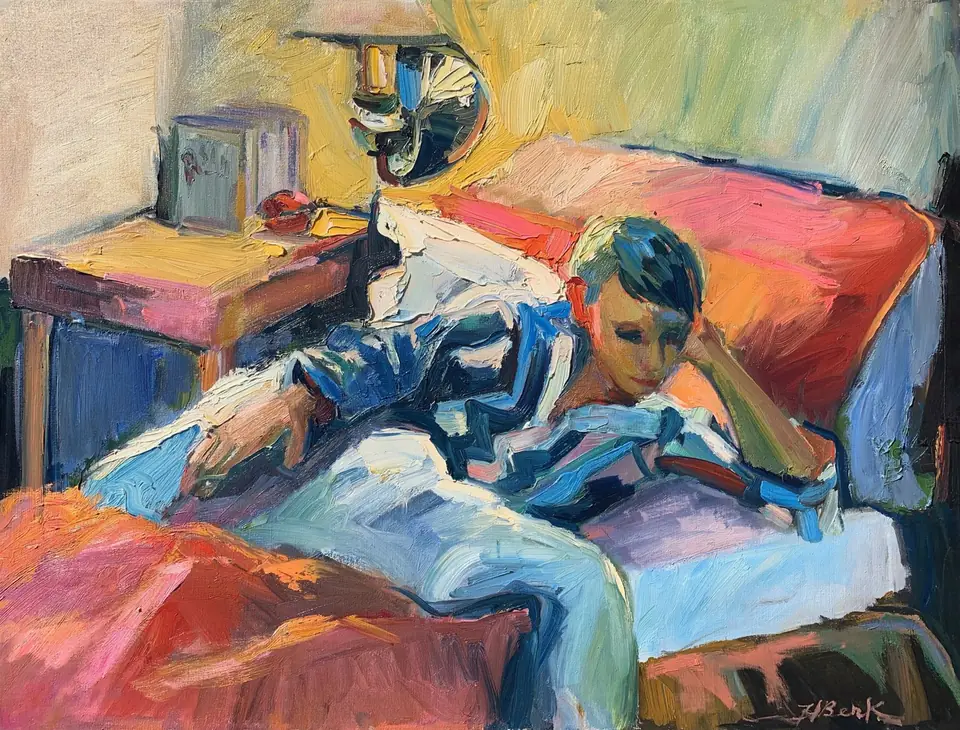 Henrietta Berk, Goldbrick, oil on canvas