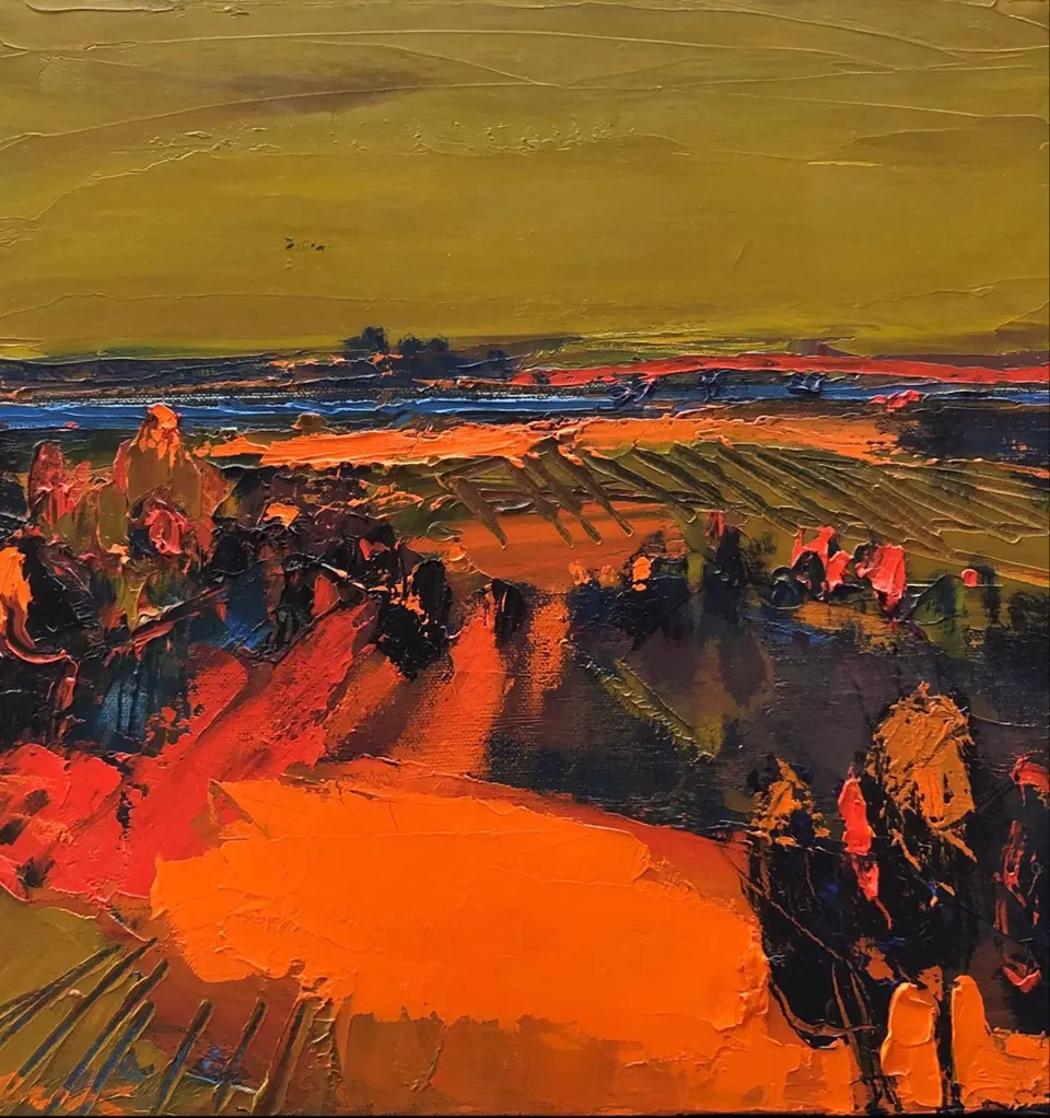 Henrietta Berk, Lafayette, oil on canvas
