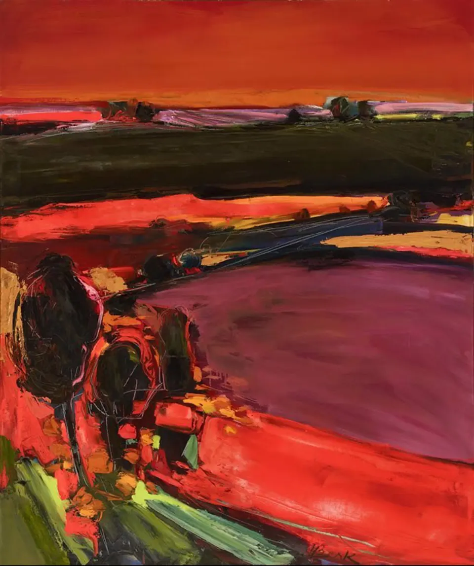 Henrietta Berk, Point of View, oil on canvas