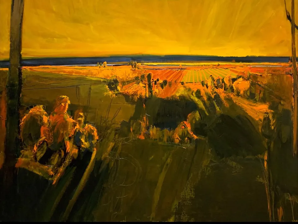 Henrietta Berk, Sunset, oil on canvas