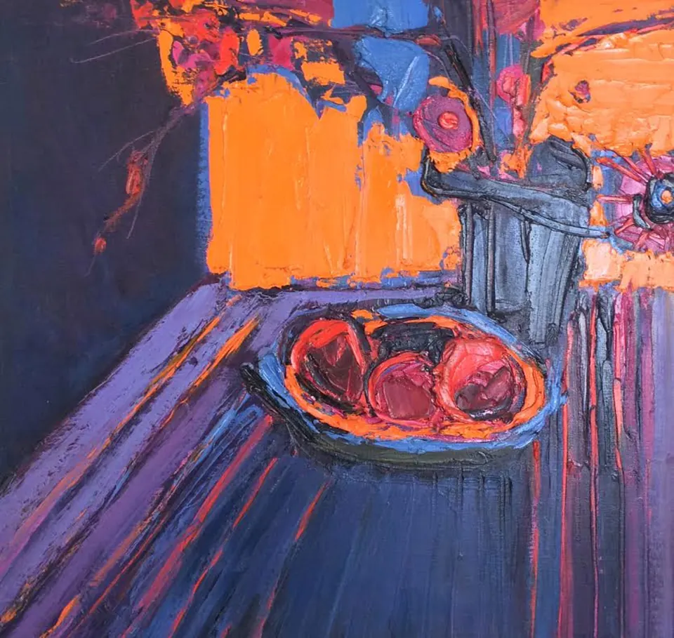 Henrietta Berk, Table, oil on canvas